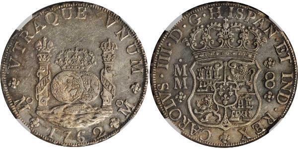8 Real Nouvelle-Espagne (1519 - 1821) Argent Charles III d
