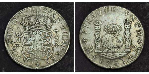 8 Real Nouvelle-Espagne (1519 - 1821) Argent Charles III d