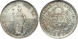 8 Real Pérou Argent 