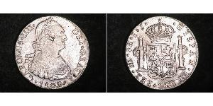 8 Real Pérou Argent Charles IV d