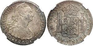 8 Real Pérou Argent Charles IV d