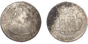 8 Real Pérou Argent Charles IV d