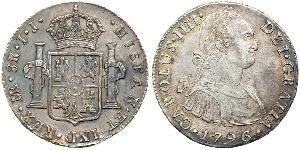 8 Real Pérou Argent Charles IV d