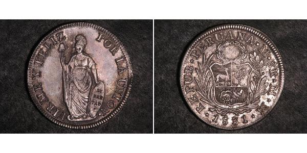 8 Real Pérou Argent 