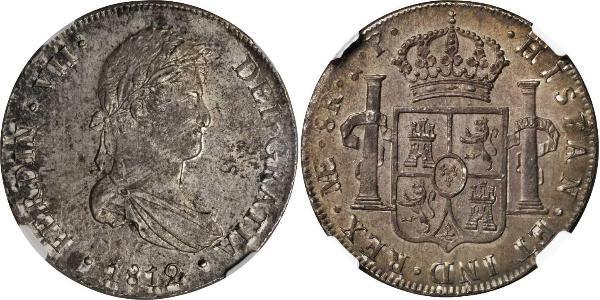 8 Real Pérou Argent Ferdinand VII d