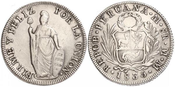 8 Real Pérou Argent 