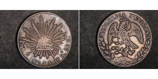 8 Real Second Federal Republic of Mexico (1846 - 1863) Argent 