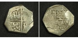 8 Real Spanish Colonies / Spanien Argent Charles IV d