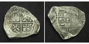 8 Real Spanish Colonies / Spanien Argent Charles IV d