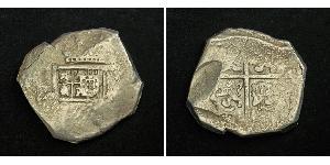 8 Real Spanish Colonies / Spanien Argent Charles IV d