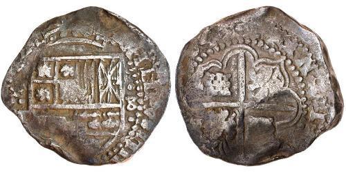 8 Real Spanish Colonies / Spanien Argent Charles IV d