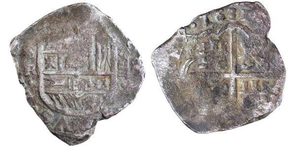 8 Real Spanish Colonies / Spanien Argent Charles IV d