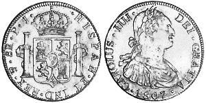 8 Real Vice-royauté du Río de la Plata (1776 - 1814) / Bolivie Argent Charles IV d