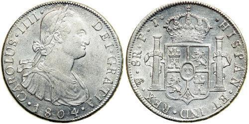 8 Real Vice-royauté du Río de la Plata (1776 - 1814) / Bolivie Argent Charles IV d