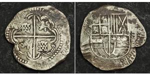 8 Real Bolivia Argento Filippo IV di Spagna (1605 -1665) / Filippo III di Spagna (1578-1621)