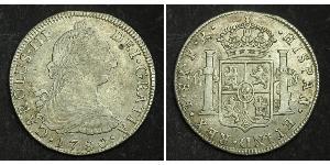 8 Real Bolivia Argento Carlo III di Spagna (1716 -1788)