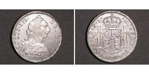 8 Real Bolivia Argento Carlo III di Spagna (1716 -1788)