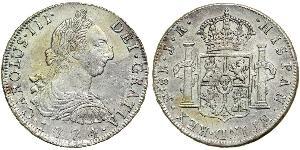 8 Real Bolivia Argento Carlo III di Spagna (1716 -1788)