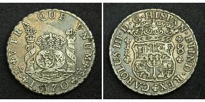 8 Real Bolivia / Vicereame del Perù (1542 - 1824) Argento Carlo III di Spagna (1716 -1788)