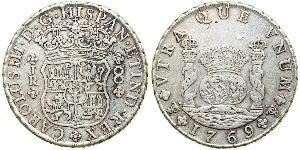 8 Real Bolivia / Vicereame del Perù (1542 - 1824) Argento Carlo III di Spagna (1716 -1788)