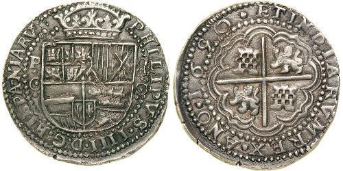 8 Real Bolivia / Vicereame del Perù (1542 - 1824) Argento Filippo IV di Spagna (1605 -1665)