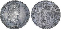8 Real Bolivia / Vicereame del Río de la Plata (1776 - 1814) Argento Ferdinando VII di Spagna (1784-1833)