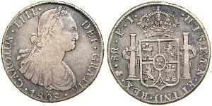 8 Real Bolivia / Vicereame del Río de la Plata (1776 - 1814) Argento Carlo IV di Spagna (1748-1819)