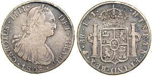 8 Real Bolivia / Vicereame del Río de la Plata (1776 - 1814) Argento Carlo IV di Spagna (1748-1819)