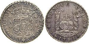 8 Real Impero spagnolo (1700 - 1808) Argento Carlo III di Spagna (1716 -1788)