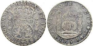 8 Real Impero spagnolo (1700 - 1808) Argento Carlo III di Spagna (1716 -1788)