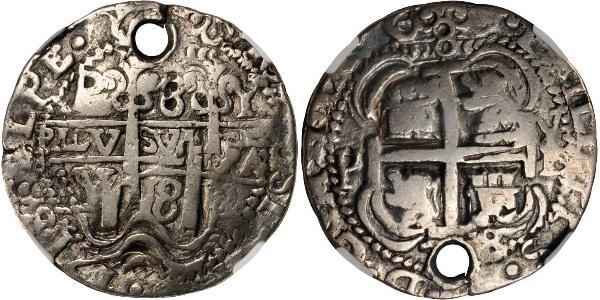8 Real Impero spagnolo (1700 - 1808) Argento Carlo II di Spagna (1661-1700)
