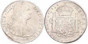 8 Real Perù Argento Carlo IV di Spagna (1748-1819)