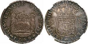 8 Real Perù Argento Carlo III di Spagna (1716 -1788)