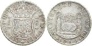 8 Real Perù Argento Carlo III di Spagna (1716 -1788)