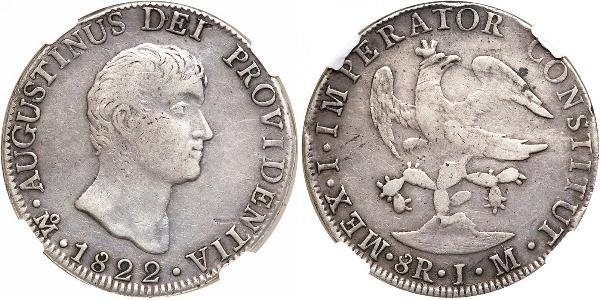 8 Real Primo Impero Messicano (1821 - 1823) Argento 