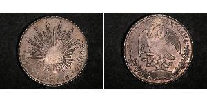 8 Real Second Federal Republic of Mexico (1846 - 1863) Argento 