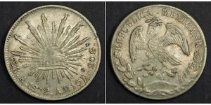 8 Real Second Federal Republic of Mexico (1846 - 1863) Argento 