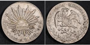 8 Real Second Federal Republic of Mexico (1846 - 1863) Argento 