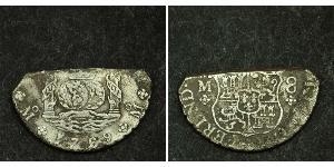 8 Real Vicereame della Nuova Spagna (1519 - 1821) Argento Ferdinando VI di Spagna (1713-1759)