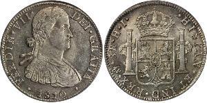 8 Real Vicereame della Nuova Spagna (1519 - 1821) Argento Ferdinando VII di Spagna (1784-1833)