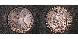 8 Real Vicereame della Nuova Spagna (1519 - 1821) Argento Ferdinando VII di Spagna (1784-1833)