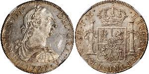 8 Real Vicereame della Nuova Spagna (1519 - 1821) Argento Carlo III di Spagna (1716 -1788)