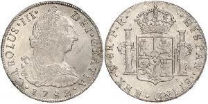 8 Real Bolivia Plata Carlos III de España (1716 -1788)