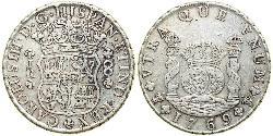 8 Real Bolivia / Virreinato del Perú (1542 - 1824) Plata Carlos III de España (1716 -1788)