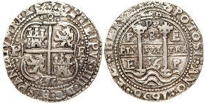 8 Real Bolivia / Virreinato del Perú (1542 - 1824) Plata Felipe IV de España (1605 -1665)