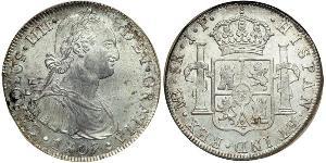 8 Real Bolivia / Virreinato del Río de la Plata (1776 - 1814) Plata Carlos IV de España (1748-1819)