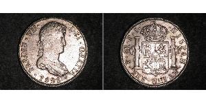 8 Real Bolivia / Virreinato del Río de la Plata (1776 - 1814) Plata Fernando VII de España (1784-1833)