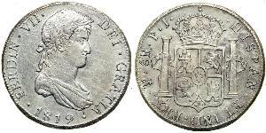 8 Real Bolivia / Virreinato del Río de la Plata (1776 - 1814) Plata Fernando VII de España (1784-1833)