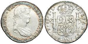 8 Real Bolivia / Virreinato del Río de la Plata (1776 - 1814) Plata Fernando VII de España (1784-1833)