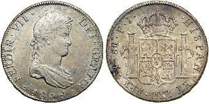 8 Real Bolivia / Virreinato del Río de la Plata (1776 - 1814) Plata Fernando VII de España (1784-1833)